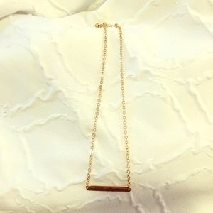 Gold necklace, worn once